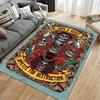 Guns N' Roses Skull Artwork Rug Design Non-slip Rug Suitable for Living Room and Bedroom Sofas.