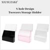 Tweezers Storage Box 8 Holes Holder Lash Tweezers Storage for Eyelash Extensions Eyelash Professional(Black,Only the Box)
