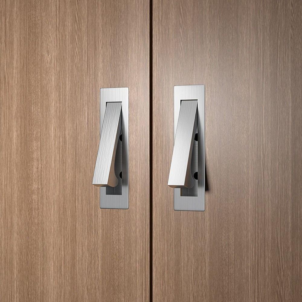 Cupboard Stainless Steel Cabinet Door Handle Durable Invisible Cabinet Pulls Embedded Hidden Concealed Handles Tatami Drawer