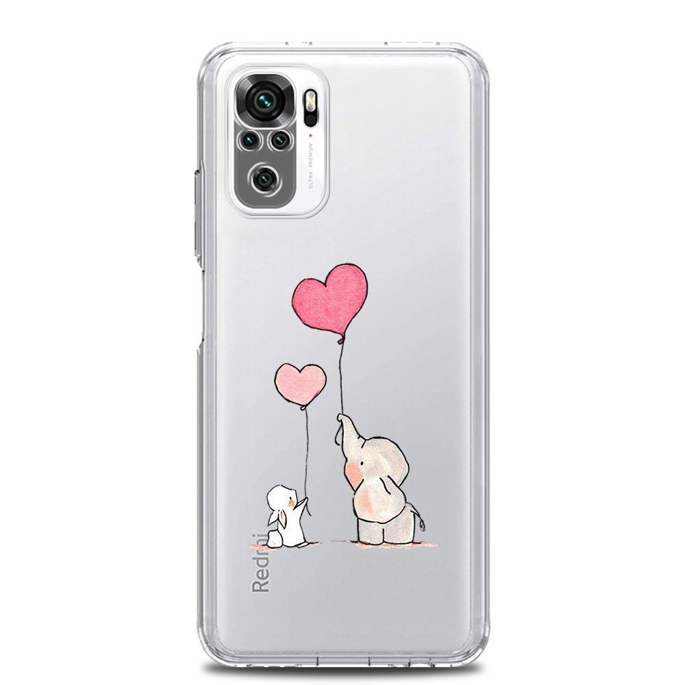 

Чехол для телефона для Xiaomi Redmi Note 13 12 5G 9S 9 8 10 11 Pro Plus 4G 9T 13C 12C 10C 9C 9A 7 Pro Прозрачный чехол Стиль для пары Мультяшный Redmi Note 11