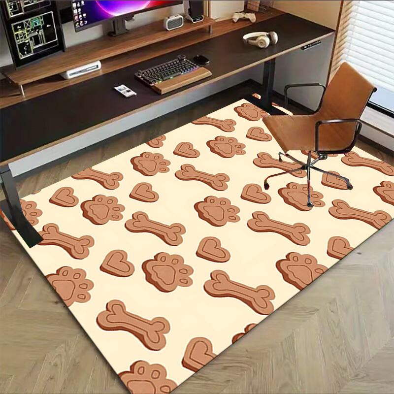 1PC bone heart Extra Large Non-Slip Floor carpet, Office, family, bedroom, Studio - Large Area RugJ0346