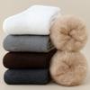 Thickened Socks Men'S Winter Warm Plus Size Brushed Socks With Fleece Northeast Cold-Resistant Plush Sleeping Stockings
