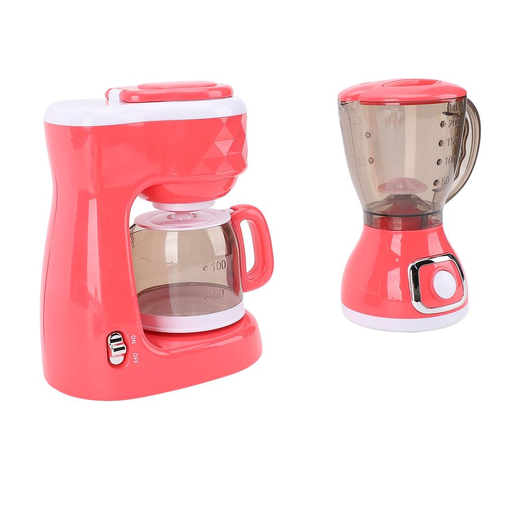 Kids Play Kitchen Accessories Toys Set With Coffee Maker and Blender Kitchen Appliances Toy Set