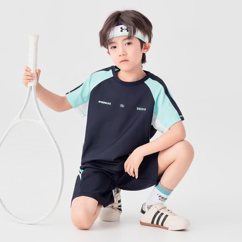 Boys' Color-Block Mesh Quick-Dry Sports Set