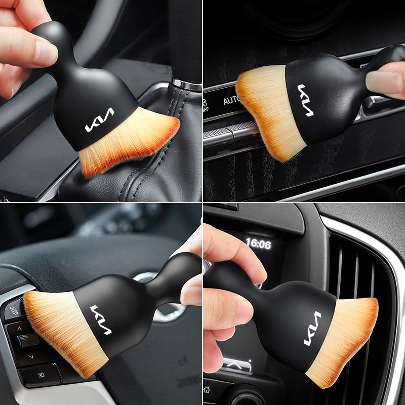 Car Interior Cleaning Soft Brush Air Outlet Clearance Dust Tools For Kia Morning Picanto Rio Cerato Venga Cadenza K9 Seltos Tell