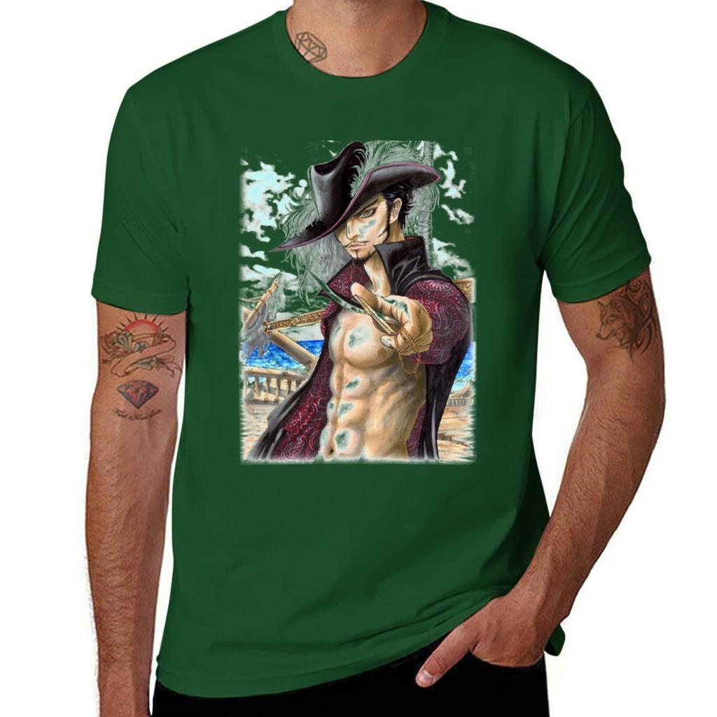 Dracule Mihawk Tshirt Aesthetic clothing graphics sublime Short sleeve tee mens graphic tshirts anime