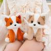 Flauschiger Fuchs Plüschkatzenspielzeug Eichhörnchen Zeichentricktier Baby Begleitpuppe Schreibtischornamente Serie Süßes Geburtstagsgeschenk für Kinder Freunde
