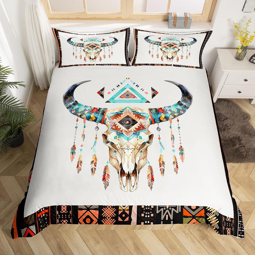Highland Cow Comforter Cover Queen Size Farmhouse Animal Milk Bedding Set Funny Cute Cow Duvet Cover Wildlife Animal Quilt Cover