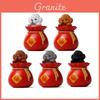 Creative Pvc Animal Figurine With Happy Money Bag Cartoon Teddy Dog For Home Decor And Collectors