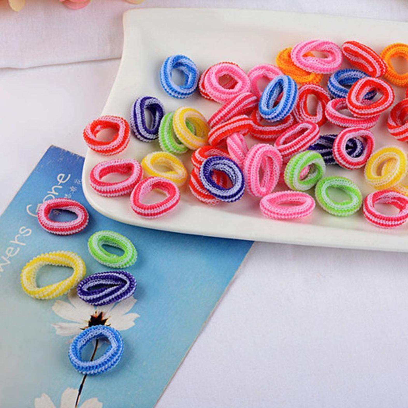 

Набор ярких мини-резинок для девочек 100PCS