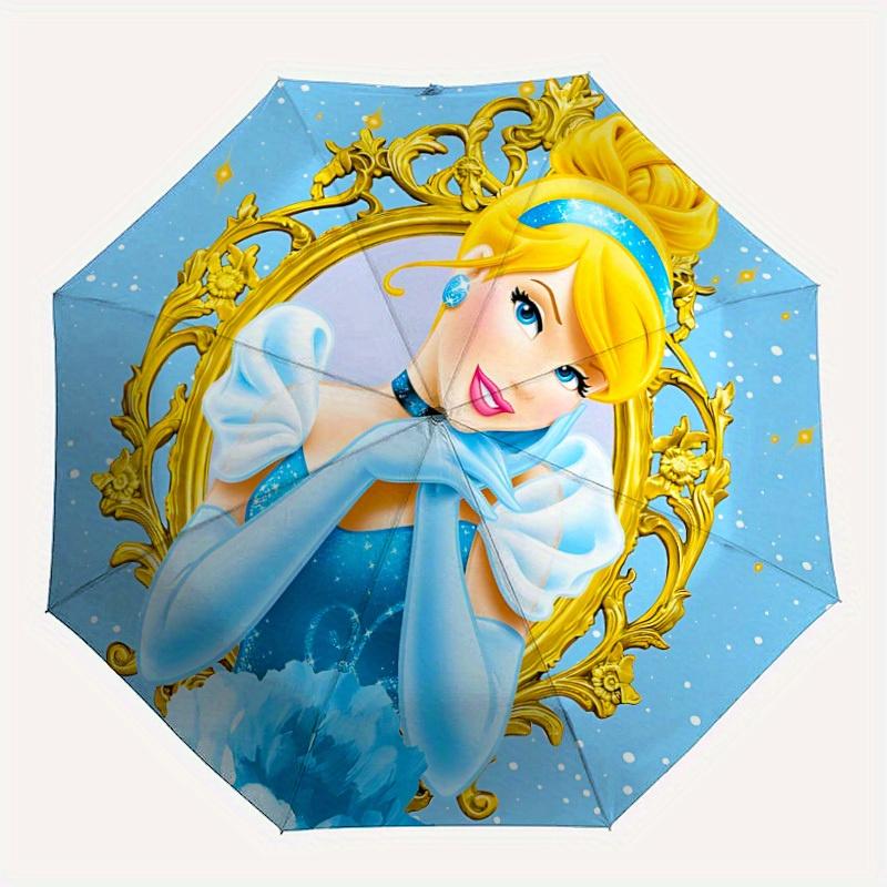 

1pc Cinderella Automatic Folding Umbrella, 8-Rib Portable & Foldable Design, All-Season Use, Highqualityy0722050