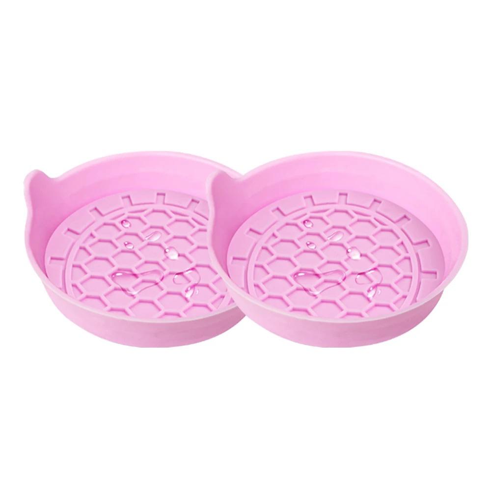 2PCS Silicone Car Coasters Non-Slip Water Cup Pad Car Cup Groove Anti-Scalding Mat Bottle Cup Holders Car Interior Accessories