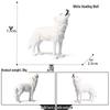 Heart-Shaped Children's Cognitive Toy: Roaring Tibetan Wolf Model Ornament