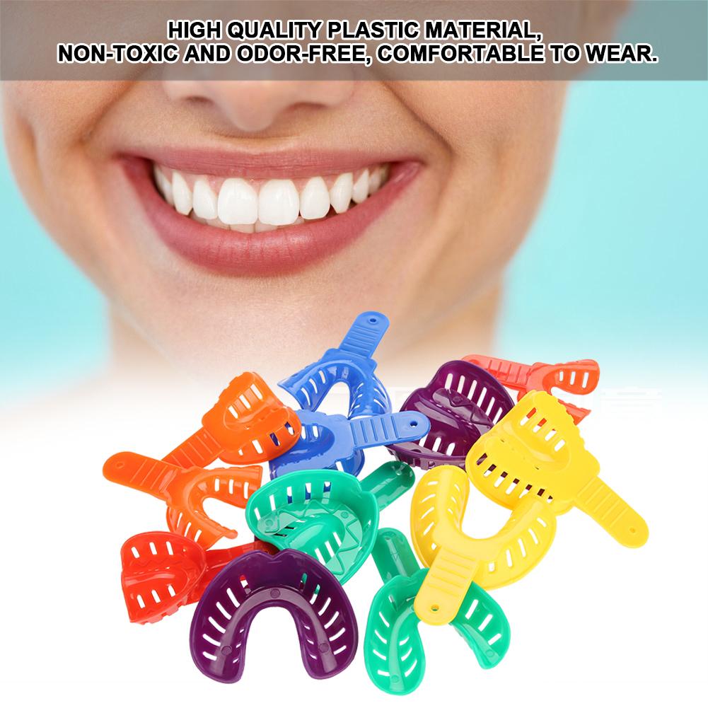 12pcsSet Dental Plastic Teeth Brace Tray Tooth Support Oral Tools