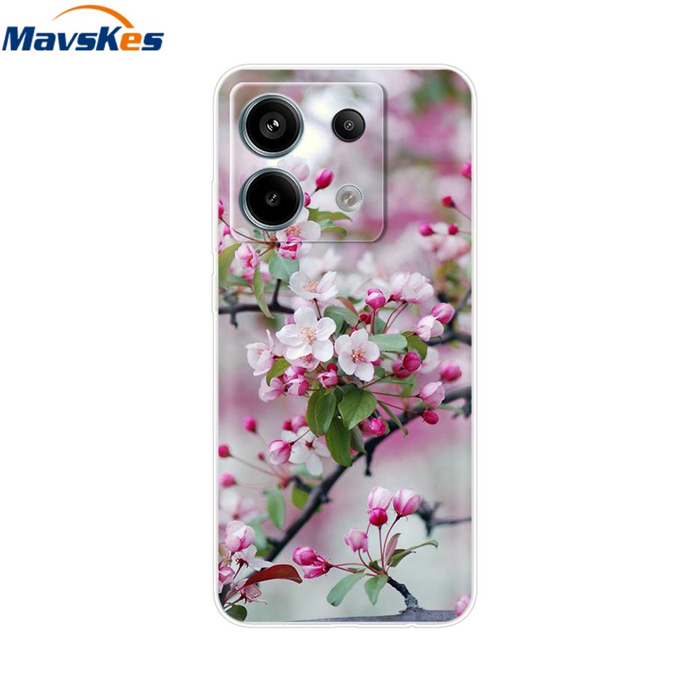 Handyhülle Für Xiaomi Redmi Note 13 Pro 5G Rückseite Niedlich Stoßfest Weich Klar Silikon TPU Für Redmi Note13 Note 13 Pro Funda