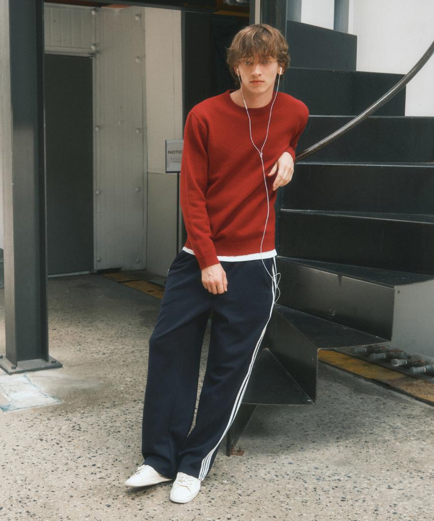 Wednesday Oasis Newtro Line Track Pants_Navy(W25-Pt25)