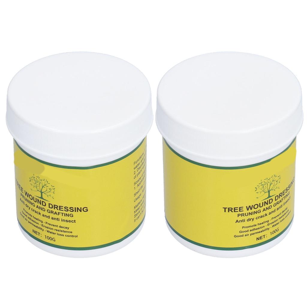 2 Conjuntos 100g Selante de Poda de Feridas de Árvore Selante de Cura de Plantas Selante de Reparo de Feridas Curativo para Feridas de Árvore