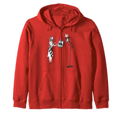 Disney's The Nightmare Before Christmas Sally & Jack Kostüm Zip-Up Hoodie