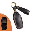 The key case is suitable for Tesla key cover model3 Y's x genuine leather car key cover, purely handmade.