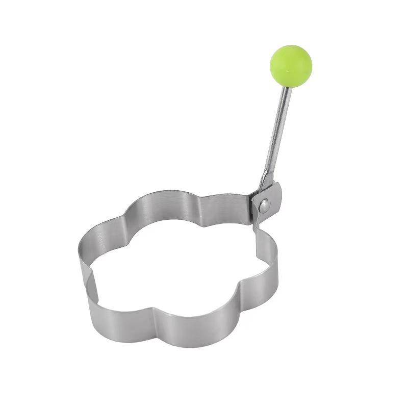 In-Stock Heart-Shaped Stainless Steel Egg Fryer Mold Set for Poached Eggs and Rice Balls