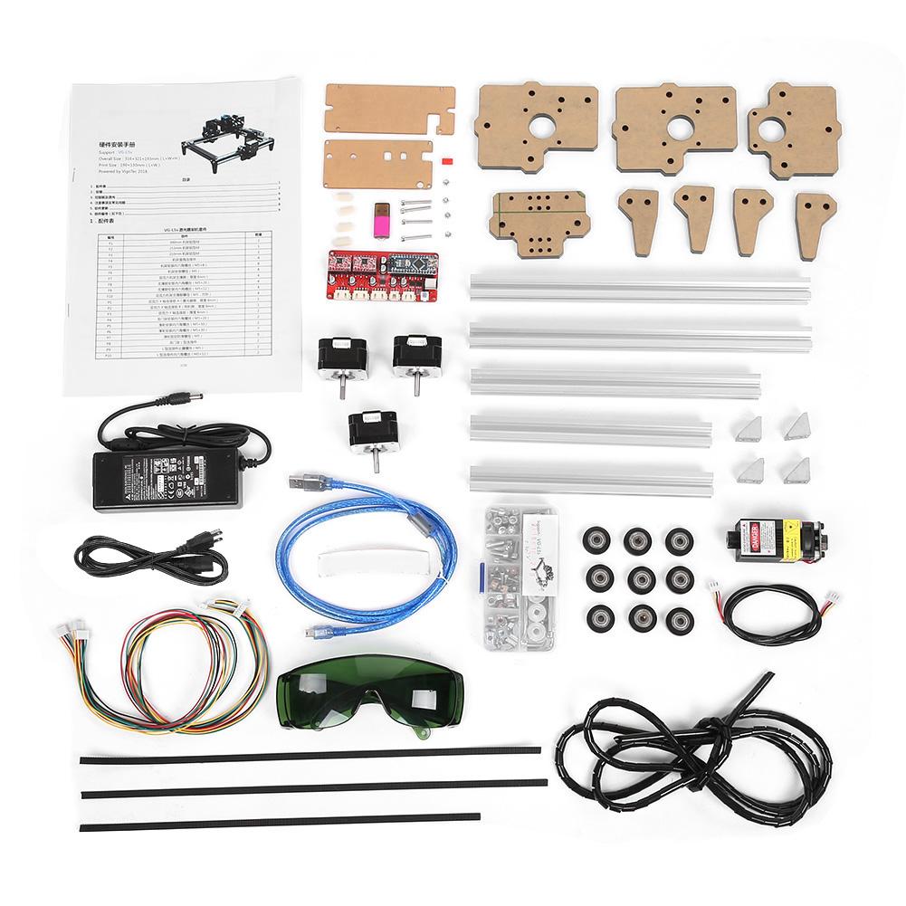 1.6W DIY Mini Desktop Engraving Cutting Machine Printer Kit