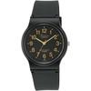 No Q   Q [citizen Q   Q] Watch Analog Waterproof Urethane Strap Vp46 853 Black Gold