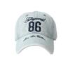 American Washed Old Heavy Industry Denim Baseball Cap Couple Three-dimensional Letter Embroidered Cap Versatile Sunshade