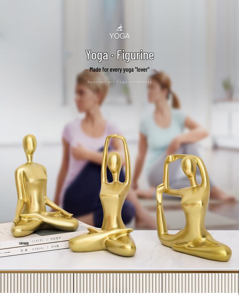 Nordic Lux Yoga Dance Figurines for Home Decor