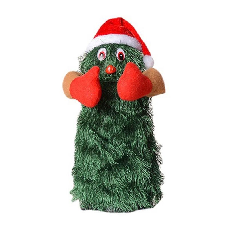 Albero di Natale Danzante con Musica Bambola Cantante di Natale Bambola Albero di Natale Elettrico Oggetto Scherzo Rotante Giocattolo per Bambini