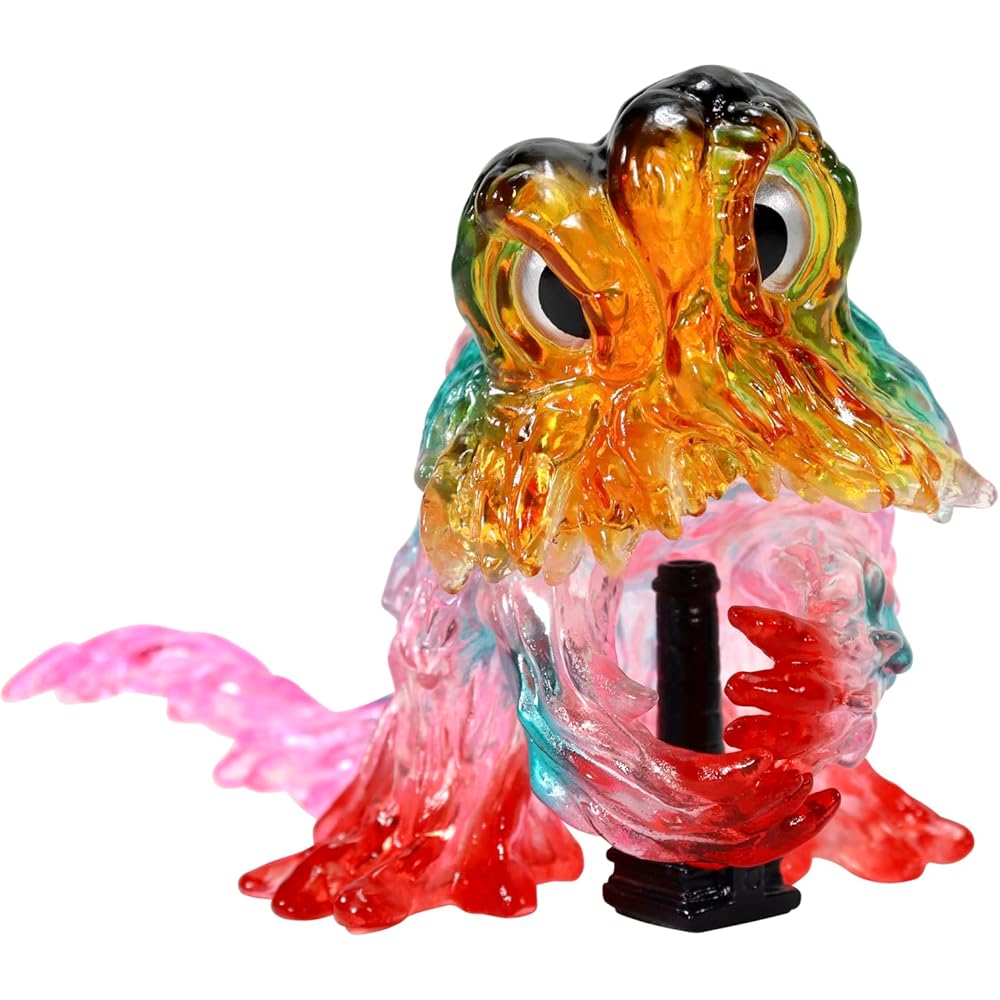 CCP Godzilla EX Series Medium Size Psychedelic Color Clear Version 90mm PVC Painted Soft Vinyl Figure