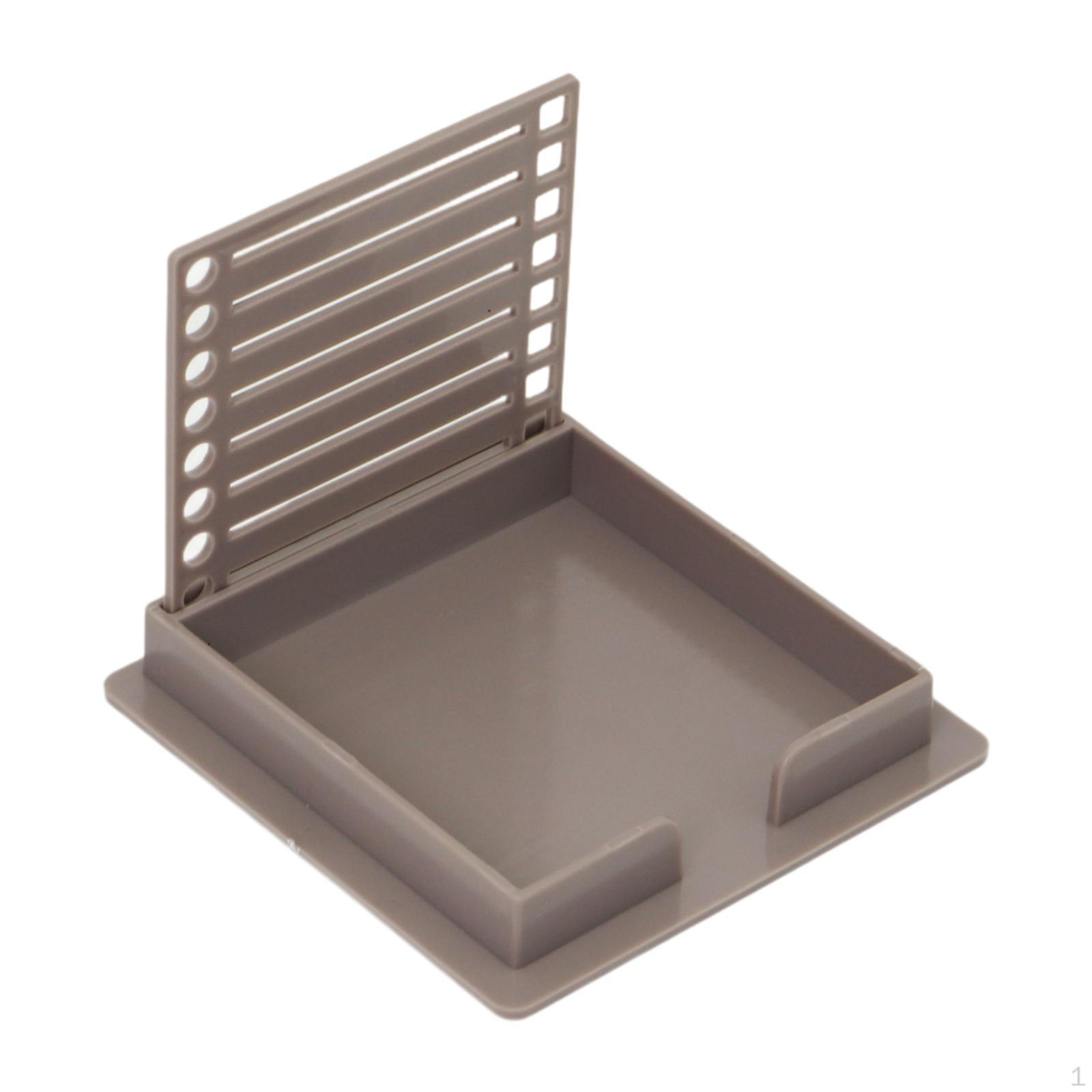 

Sticky Note Holder with Stencil Line Box Drawing Template Practical 3x3 Pads Dispenser