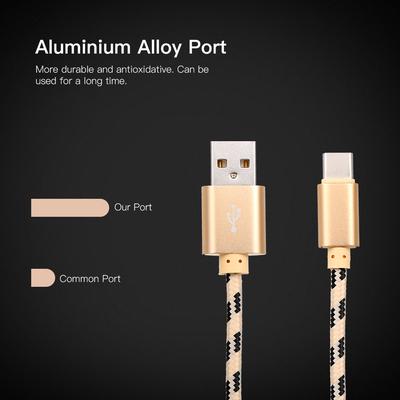 USB C Tipi Şarj Kablosu Şarj Veri Kablosu TypetoC Telefon Kablosu Data Sync Naylon Örgülü