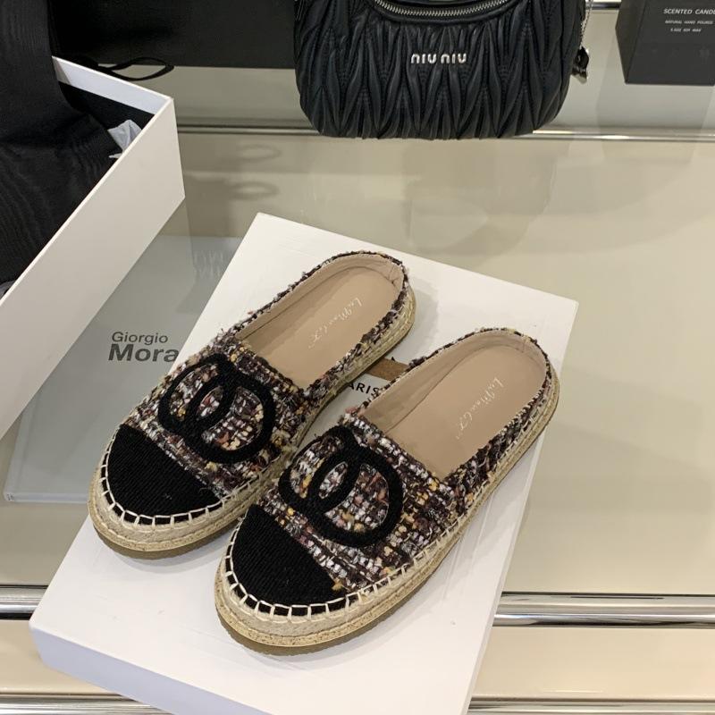 

Fisherman shoes women s Xiaoxiangfeng 2025 new bag head half slippers women wear thick soles and one pedal lazy muller shoes 40 чорний