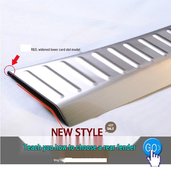 Ford Kuga (2013-2016) Rear Bumper Protector: Anti-Scratch Tailgate Pedal Decorative Strip