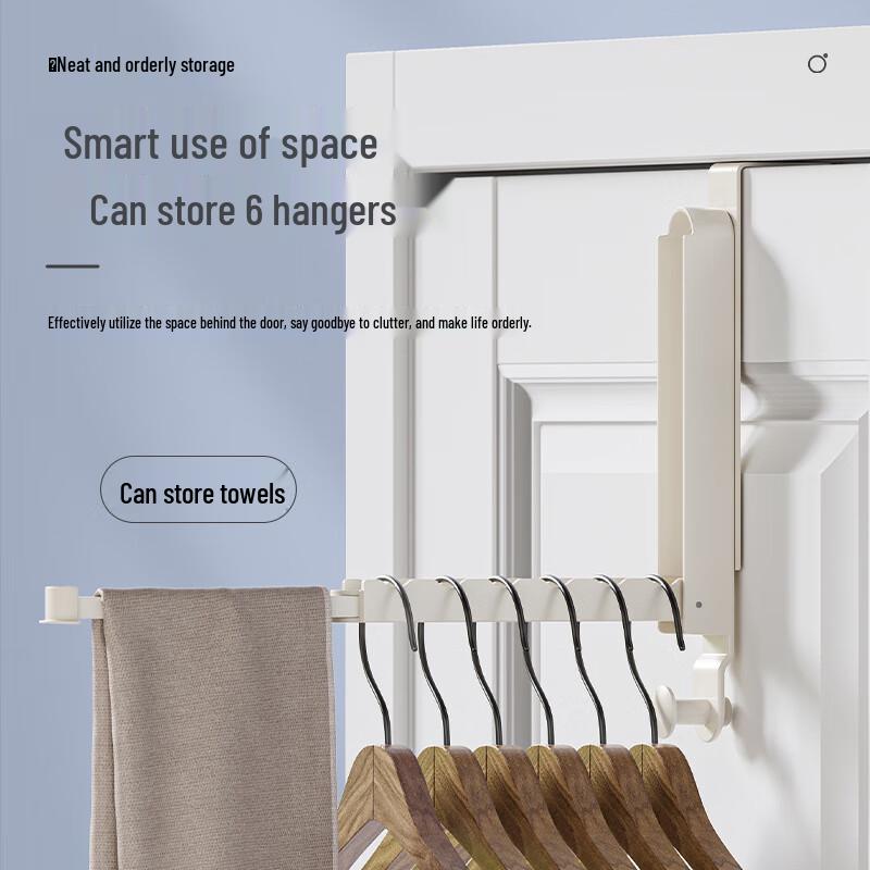 DANLE Faltbarer Türhaken für Mäntel