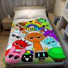 Sprunki Characters Flannel Blanket Warm Soft Halloween Christmas Couch Warm Cozy Decorative Decor Gift For All Season