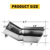 Universal Sport Dual Exhaust Pipes Muffler Trim Pipe Tail Tip Stainles Steel EOA