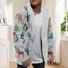 Men'S Winter Zipper Hooded Fleece Sweatshirt With Patch Pocket Casual Jacket