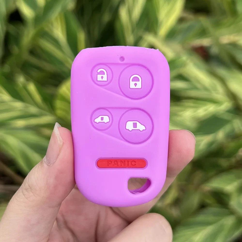 5 Button Silicone Car Key Cover Case Protect Skin Rubber Shell Holder for Honda Odyssey Mini Van 1999 2000 2001 2002 2003 2004