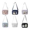 Luxury Pu Ita Bag Crossbody Women Sweet Lolita Bags Cute Transparent Pocket Japanese Style Shoulder Bag Purses and Handbags