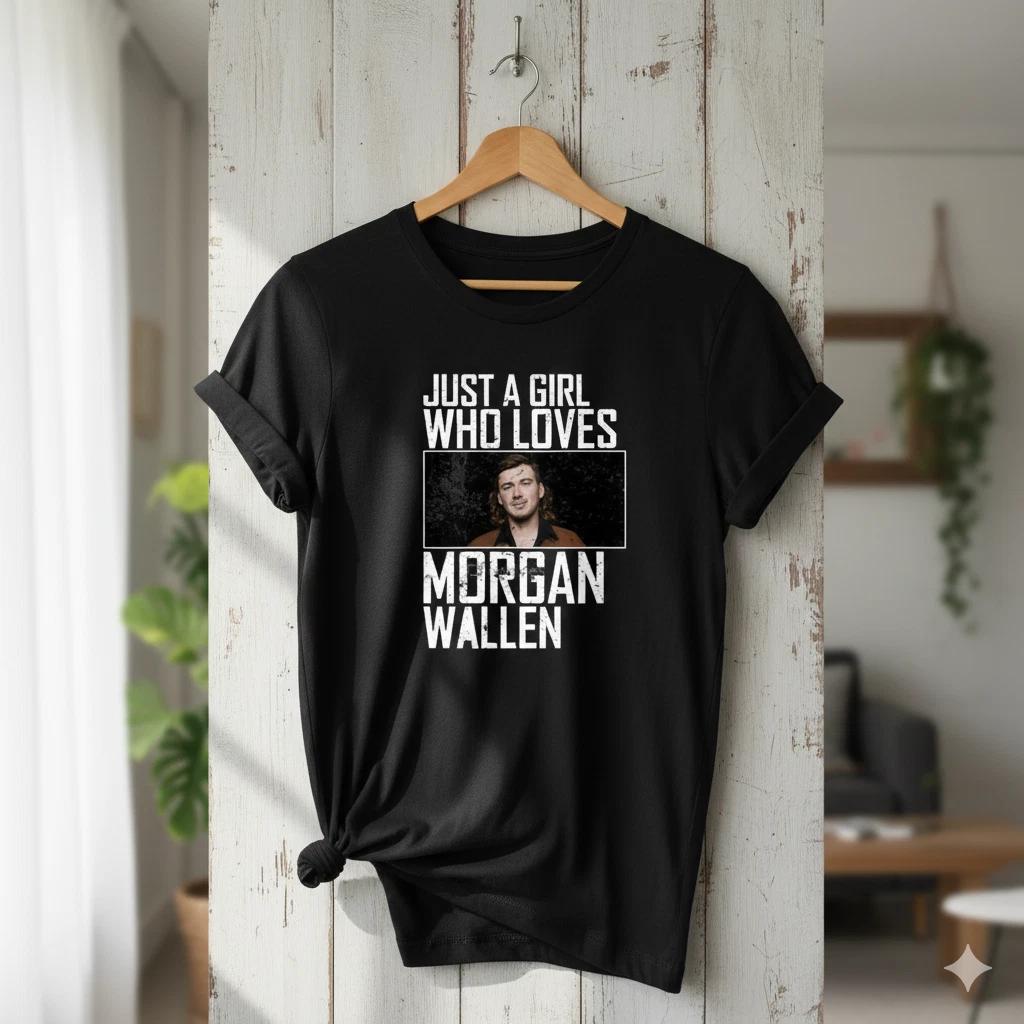 Unisex Adult Casual Music Just A Girl Who Loves Morgan Wallen Cotry... XXXL