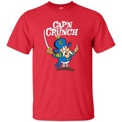 Captain Crunch Frühstücksflocken-Maskottchen-Seemann-Cartoon-T-Shirt