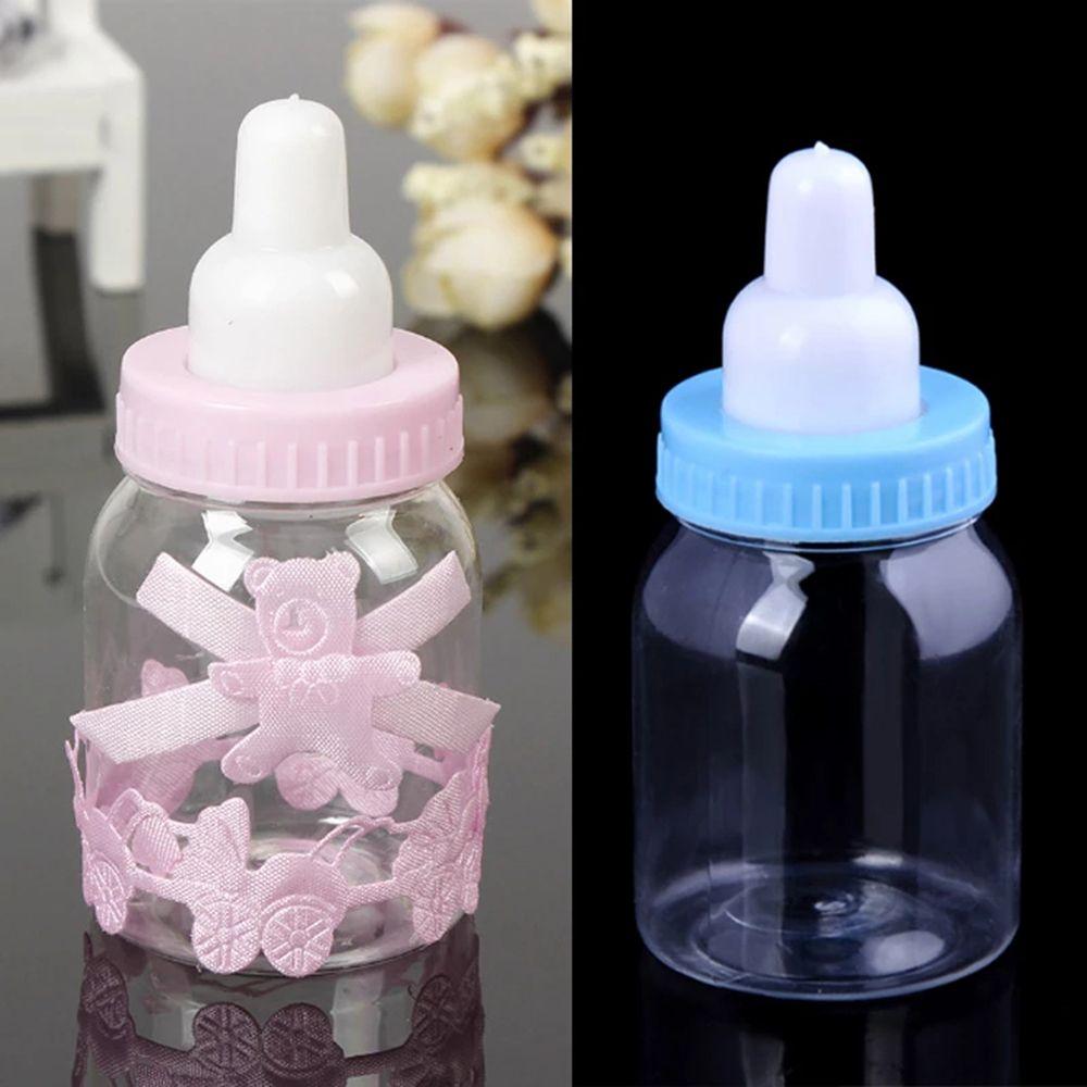Cute Transparent Christening Party Favour Decoration Favour Bottle Candy Box Fillable Bottles