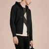Burberry Men Clarendon Check Hooded Zip-Up Hoodie Black/Grey 40155581