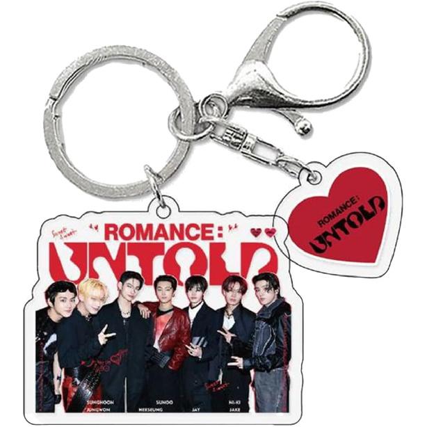KPOPBP ENHYPEN ROMANCE UNTOLD Album Merch Gift Box Set KPOP Merchandise 55 PCS Photocards, 90 PCS Stickers, Keychain, Lanyards, Gift for ENGENE Boys