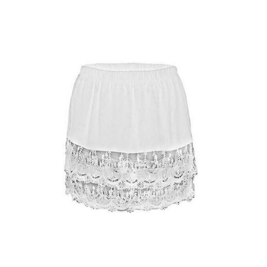 

Декоративная перспектива, шикарная эластичная талия, прозрачная рубашка с занавеской больших размеров, удлинитель 5XL белый