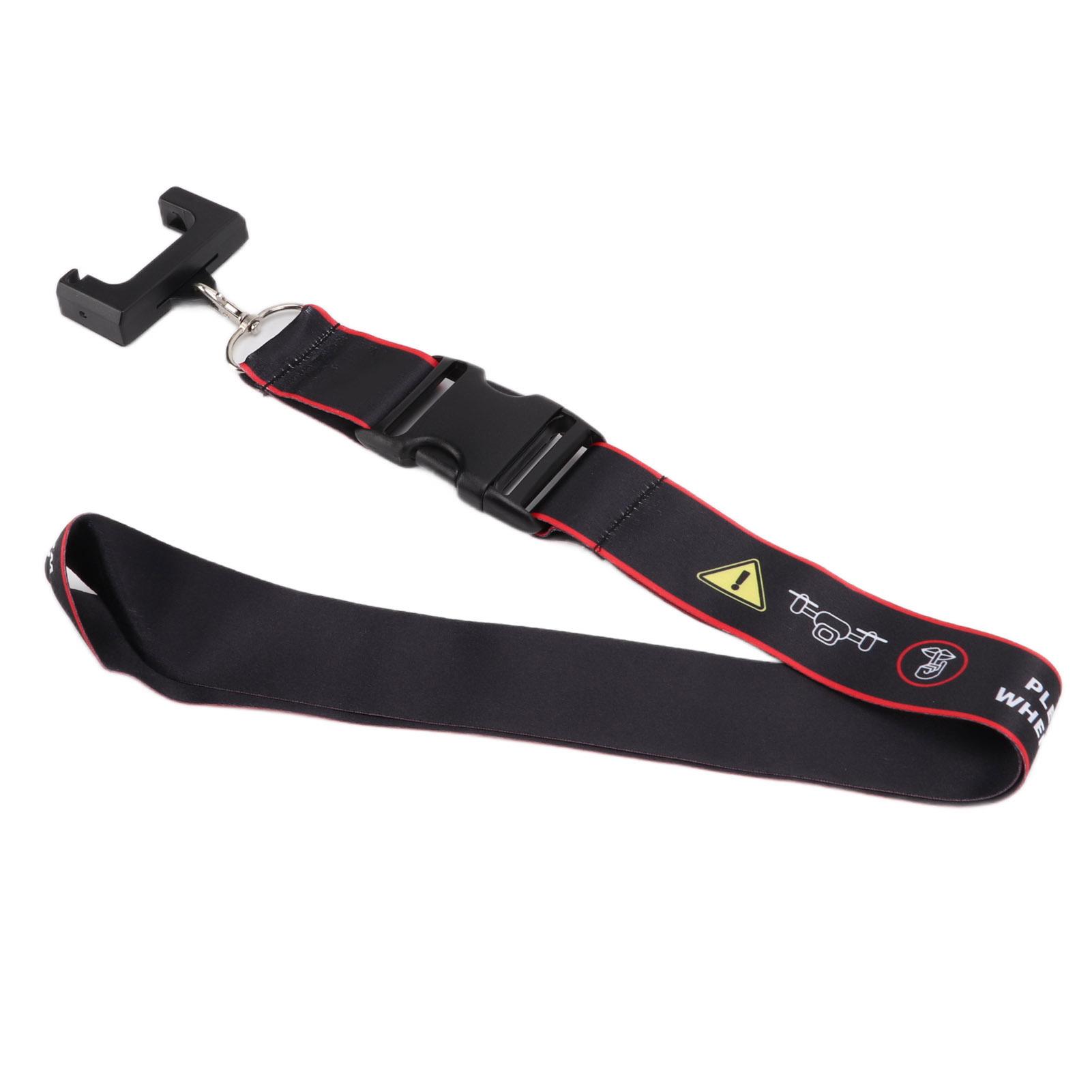 

Hanging Strap for Mavic Air 2 Drone Remote Controller Safety Warning Neck Lanyard Rope(Black Red )