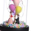 Rose Flower with Glass Cover in Dome Bedside Lamp Creative LED Night Light