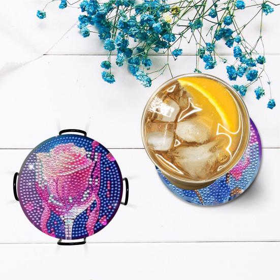 

Легкий набор подставок для рисования стразами «сделай сам», красиво изготовленные акриловые подставки с надежно приклеивающимися стразами для начинающих детей