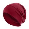 Women Elastic Turban Ramadan Muslim Hijab Cap Ladies Night Sleep Hat Full Cover Inner Hats Solid Fashion Simple Cancer Chemo Cap